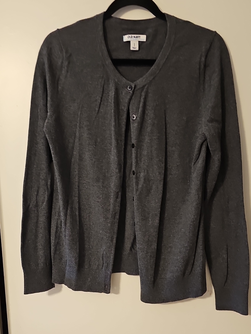 Old Navy Gray Button Front Cardigan Women's Size Large